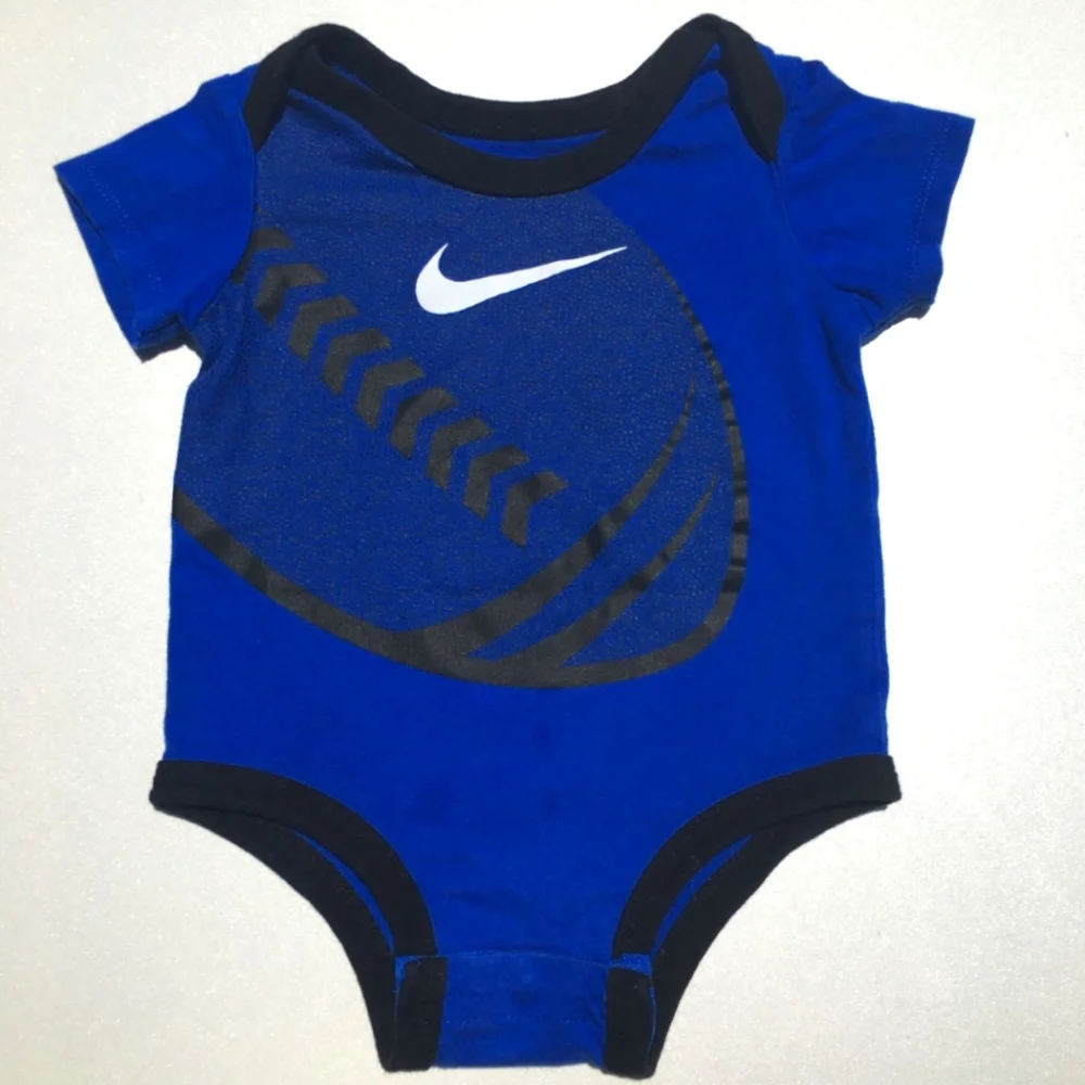 Nike Game Royal Football Onesie Size 6 Months Blue